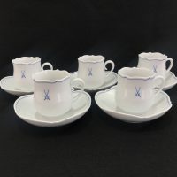 マイセン ホワイトマイセン VIP 双剣マーク カップ＆ソーサー 5客セット ☆芦屋店☆