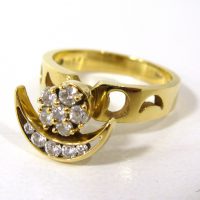 ロンジン 14Ｋ メレダイヤ総1.1ct スイングリング ♪ 泉ヶ丘店 ♪