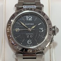 カルティエ パシャC メリディアン ビッグデイト GMT AT Ｗ31049M7 ☆芦屋店☆