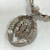 ダイヤモンドデザインネックレス Pt850/900 パヴェD:2.00ct